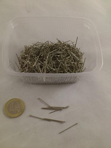 Iron pins 2.6 cm 100 gr. nickel-plated